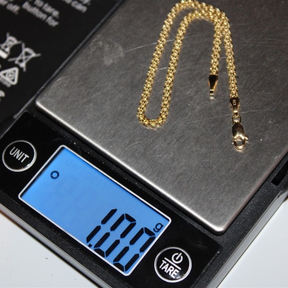 Solid 14K yellow gold marked 14K 7inch thick clasp Bracelet - Picture 4 of 4